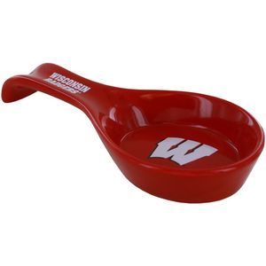 Wisconsin Badgers Ceramic Spoon Rest